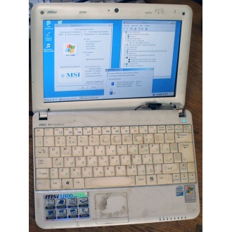 Нетбук MSI Wind U100 (Intel Atom N270 1.66Ghz /1024Mb DDR2 /120Gb /10" 1024x600) - Монино